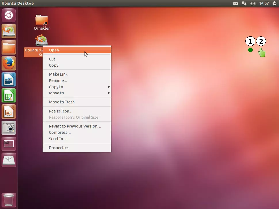 USB mini disk ( sdb) - Disk'i formatlayarak bir bölüm
            oluşturmak ve o disk bölümüne ( sdb1 ) Linux Ubuntu LTS
            bilgisayar işletim sistemi yüklemek