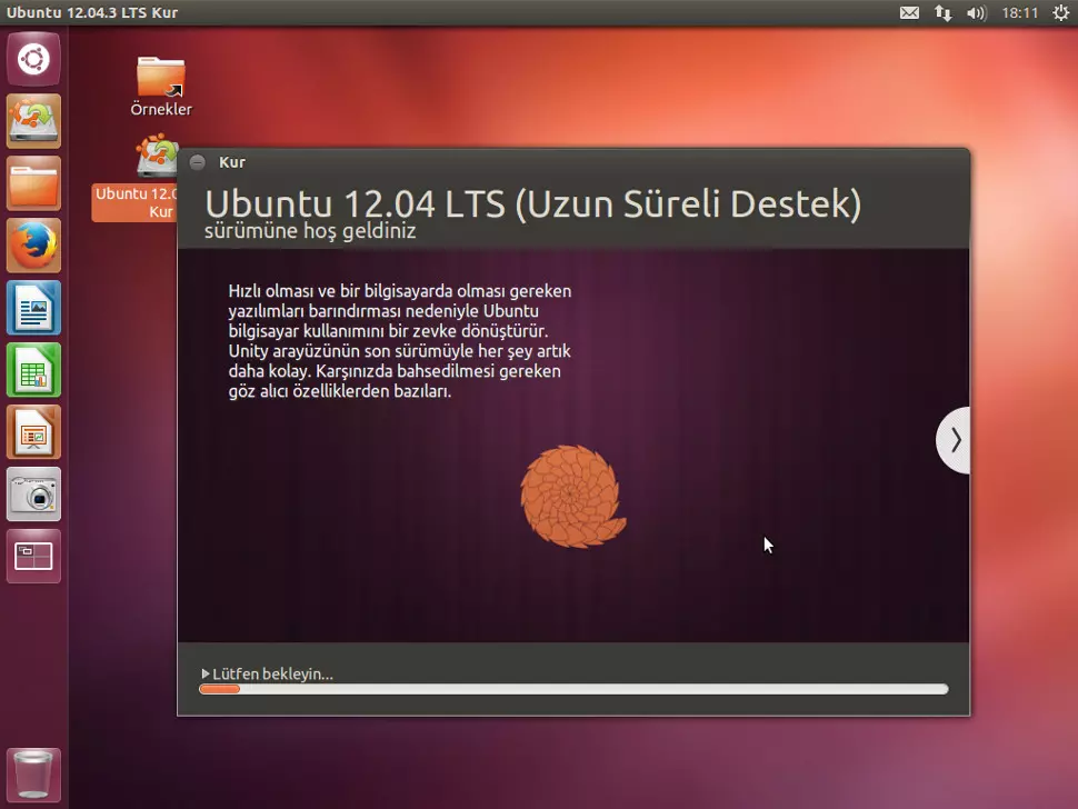 USB mini disk ( sdb) - Disk'i formatlayarak bir bölüm
            oluşturmak ve o disk bölümüne ( sdb1 ) Linux Ubuntu LTS
            bilgisayar işletim sistemi yüklemek